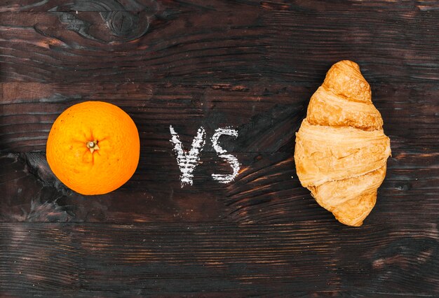 Laranja vs crossiant