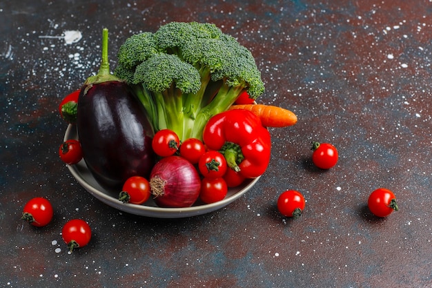 Foto grátis legumes orgânicos frescos.