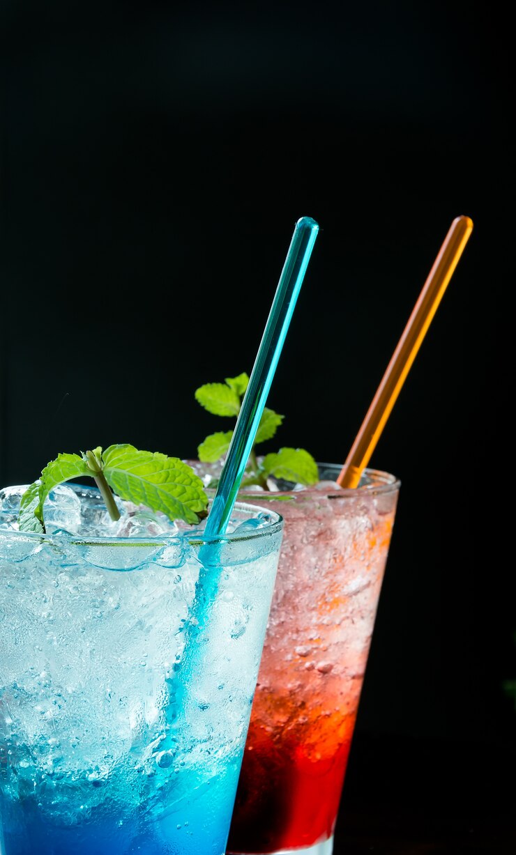 Foto grátis licor de soda doce fresco malibu