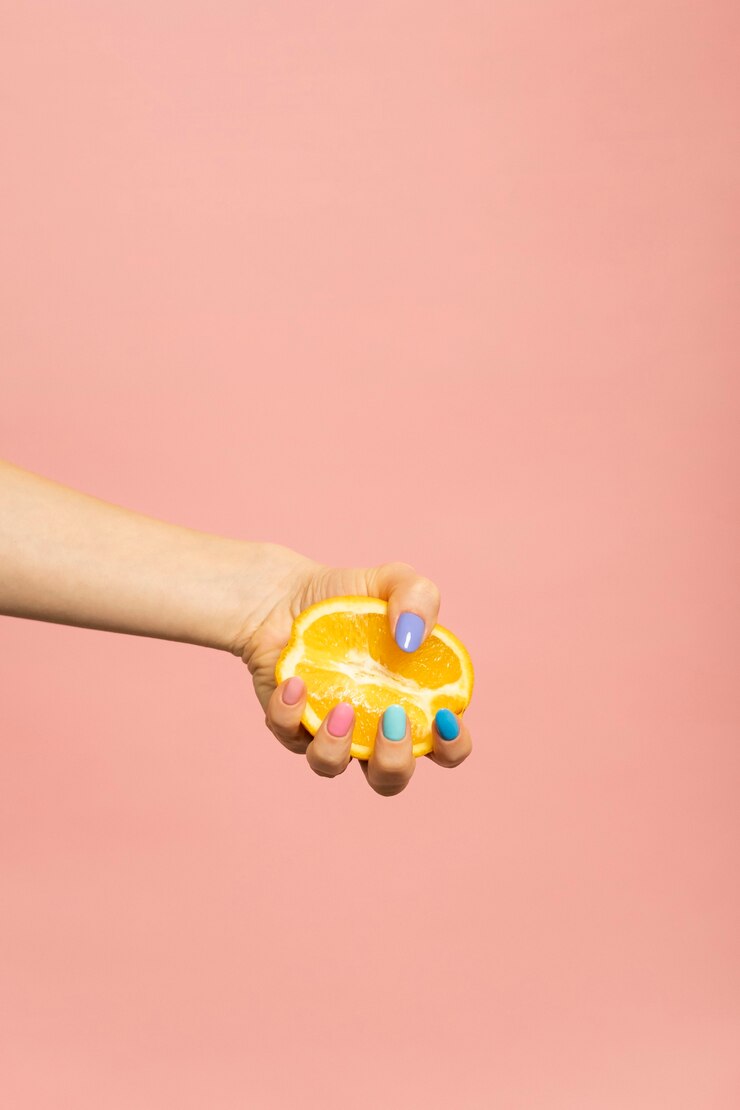 Foto grátis linda apresentação de nail art