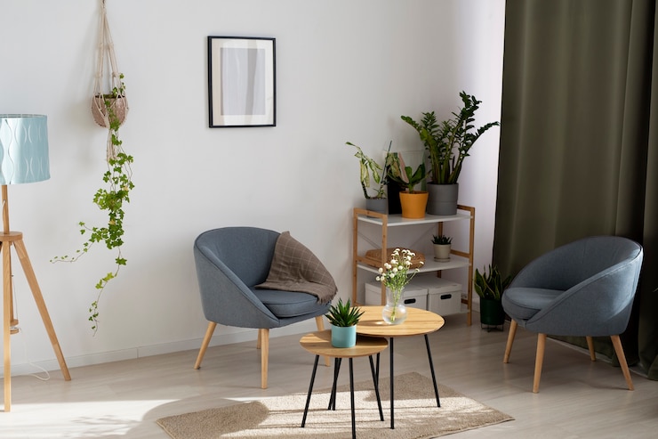 Foto grátis linda casa com plantas verdes saudáveis
