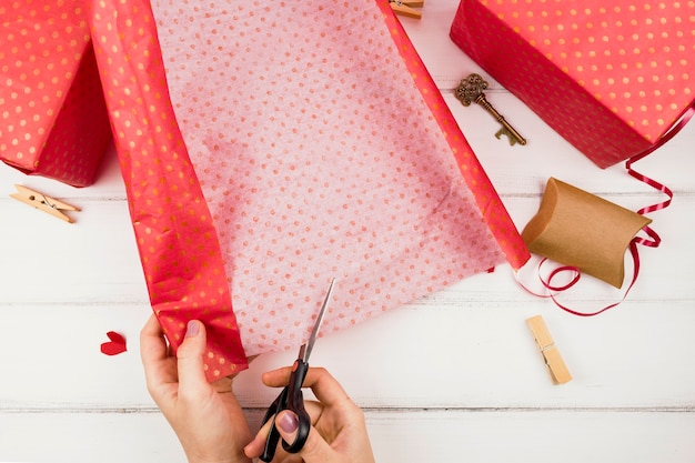 Foto grátis linda composição de presentes de natal