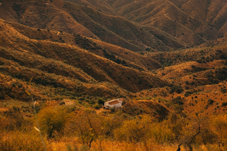 Foto grátis linda paisagem montanhosa