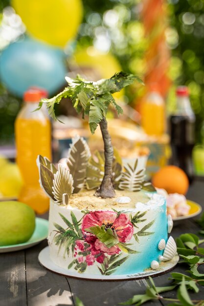 Lindas decorações de festa na selva