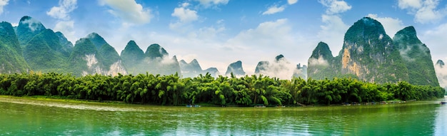 Lindas paisagens pico verde skyline china