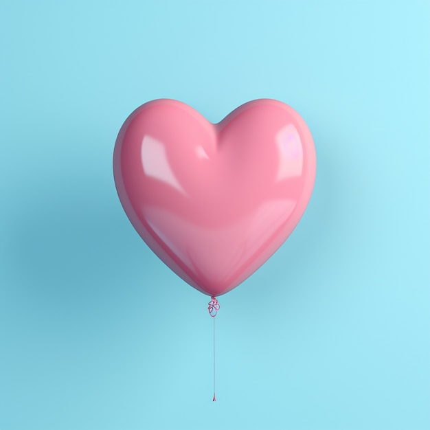 Lindo balão em forma de coração