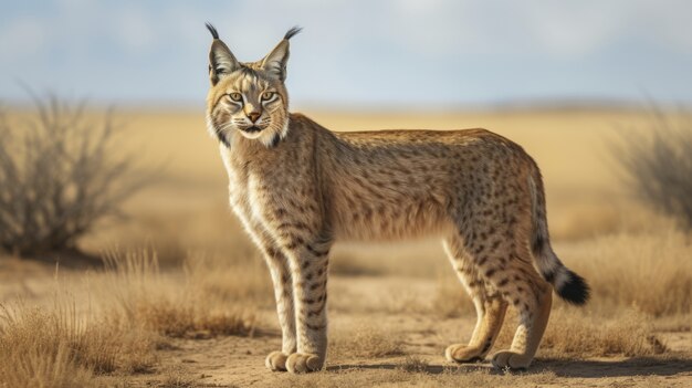 Foto grátis lindo lince na natureza