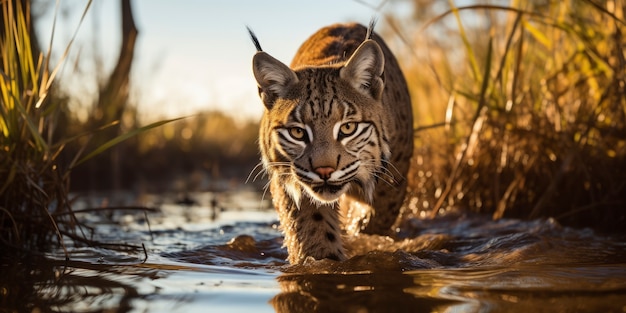 Foto grátis lindo lince na natureza