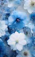 Foto grátis lindo papel de parede floral