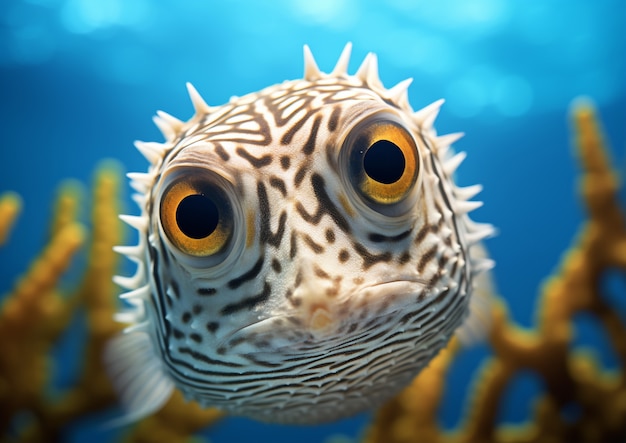Foto grátis lindos peixes submarinos