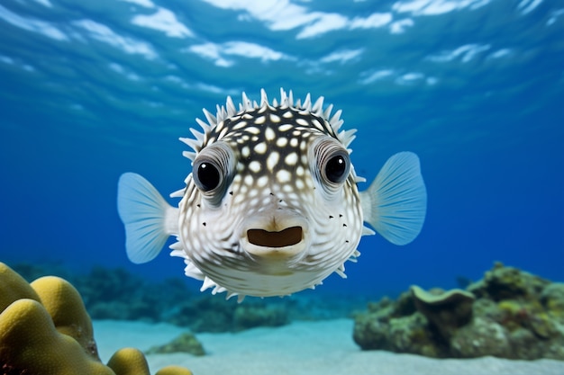 Foto grátis lindos peixes submarinos