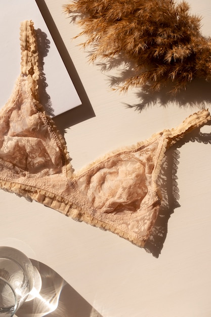 Lingerie feminina de qualidade natureza morta