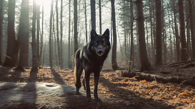 Lobo no ambiente natural