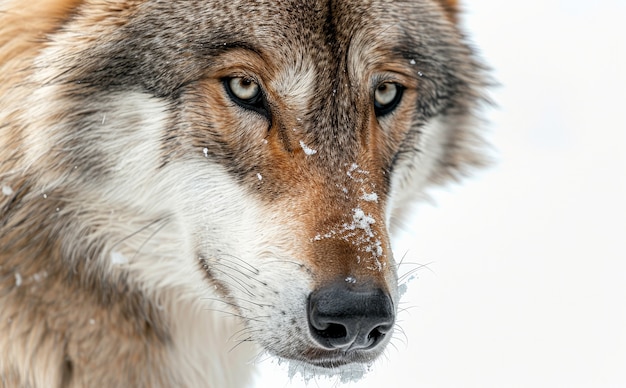 Lobo selvagem na natureza