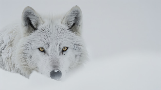 Foto grátis lobo selvagem na natureza