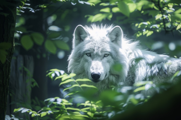 Foto grátis lobo selvagem na natureza