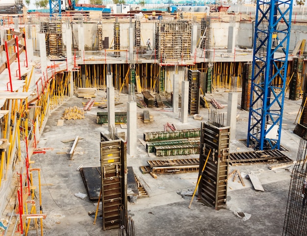 Foto grátis local de trabalho de construção