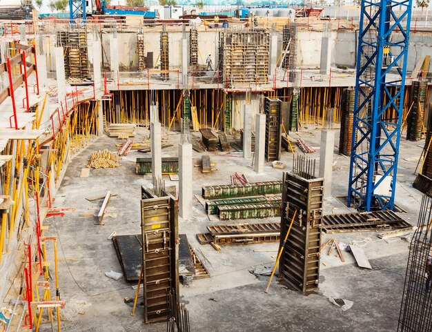 Local de trabalho de construção