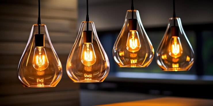 Foto grátis luminárias penduradas como elemento de projeto