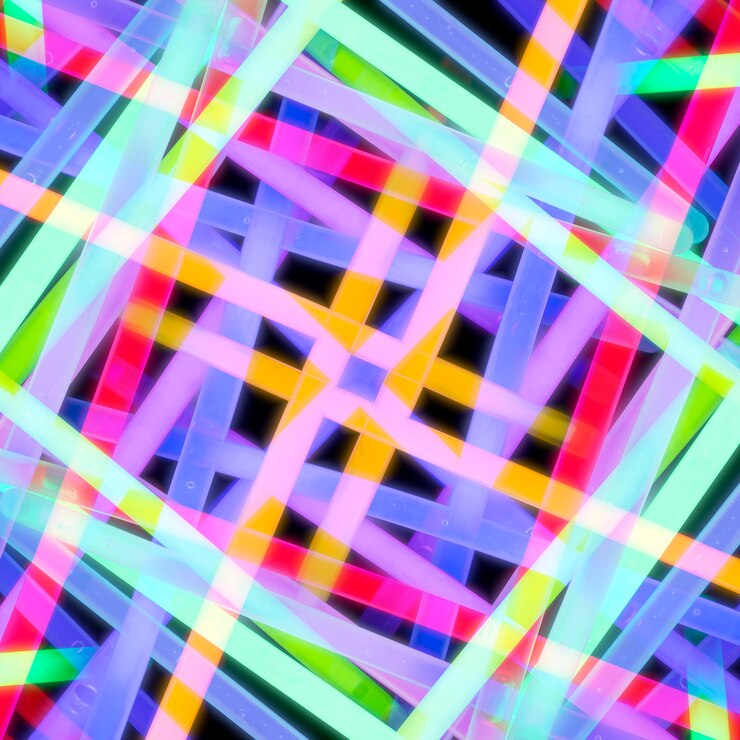 Foto grátis luz fluorescente abstrata sem emenda despojada