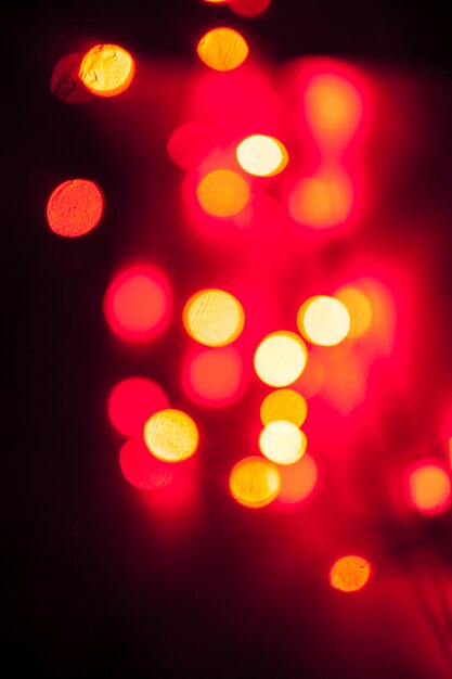 Luzes vermelhas borradas