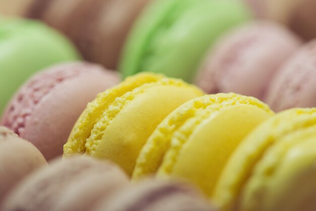 Macarons coloridos