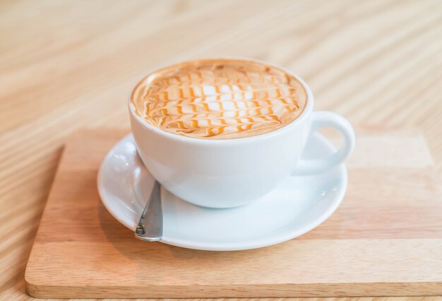 Macchiato de caramelo quente