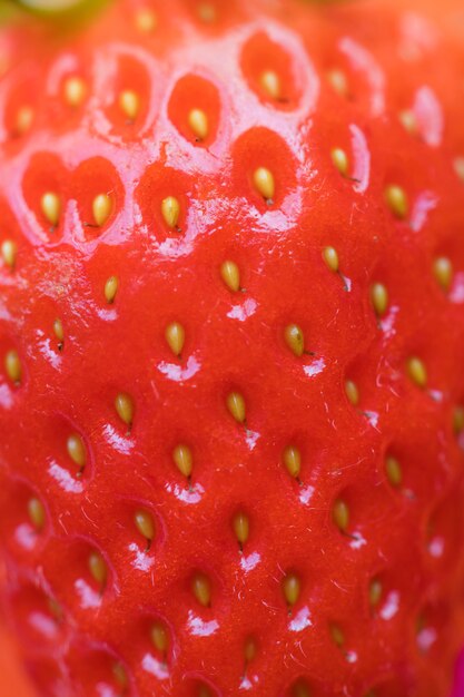 Macro de fundo morango gostoso