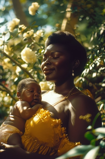 Foto grátis mãe de tiro médio segurando filho