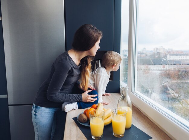 Foto grátis mãe e filho