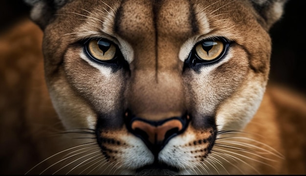 Foto grátis majestoso felino listrado olhando com alerta gerado por ia