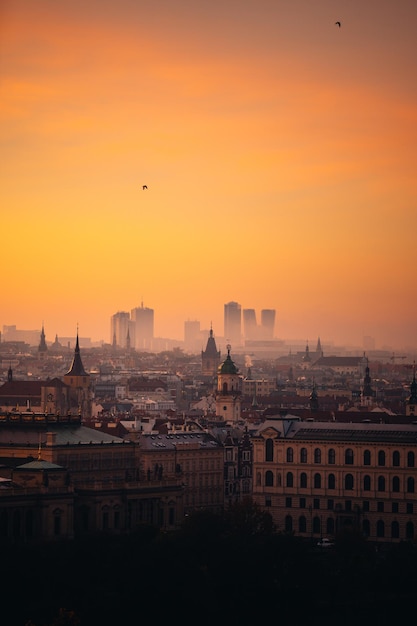 Manhã de outono em praga