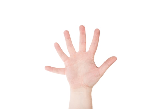 Mão com seis dedos