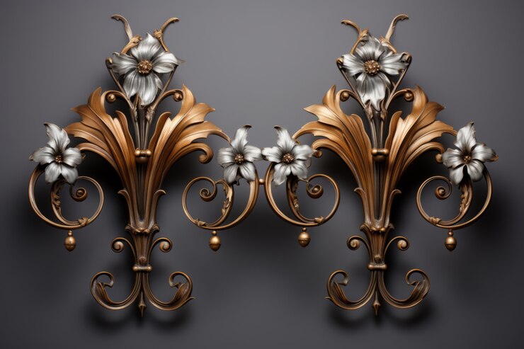 Foto grátis mãos de móveis ornamentadas em estilo art nouveau