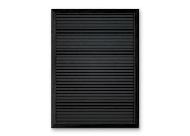 Maquete de quadro negro com letras intercambiáveis