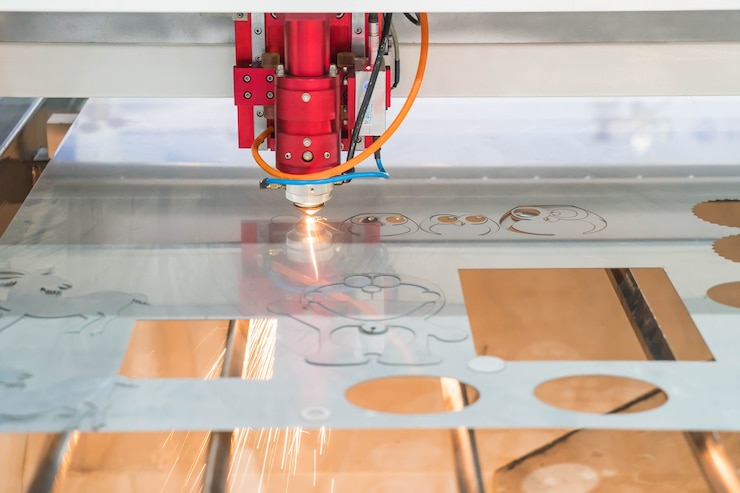 Foto grátis máquina de corte a laser