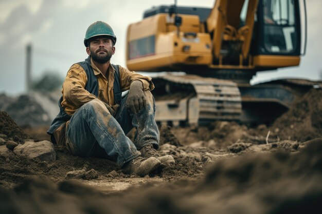 Máquinas pesadas utilizadas na indústria da construção e na engenharia