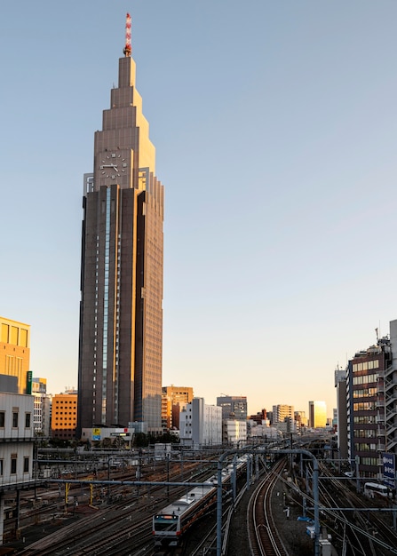 Foto grátis marco de paisagem urbana do japão
