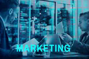 Foto grátis marketing de contabilidade global de negócios fintech