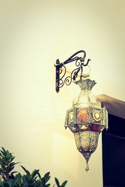 Foto grátis marrocos decor lâmpada de luz