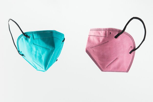 Máscaras flutuantes para proteção da saúde