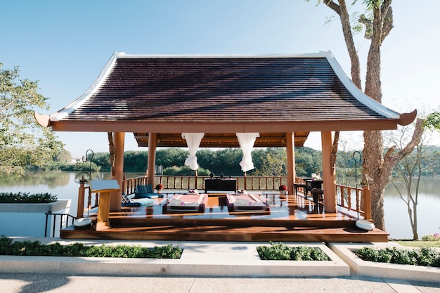 massagem tailandesa de luxo no pavilhão