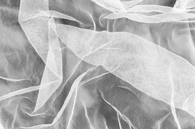 Material de tecido de seda transparente