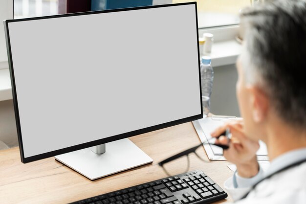 Médico que oferece teleconsulta médica