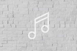Melody music sound conceito de sinal de ícone artístico chave