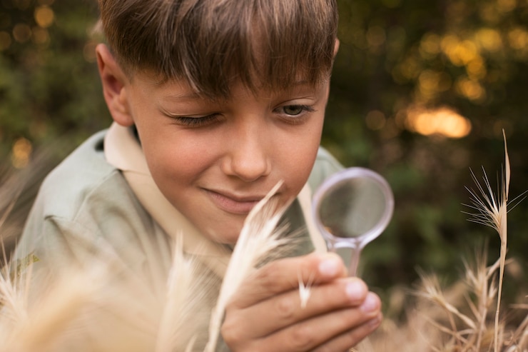 Foto grátis membros de escoteiros se divertindo na natureza