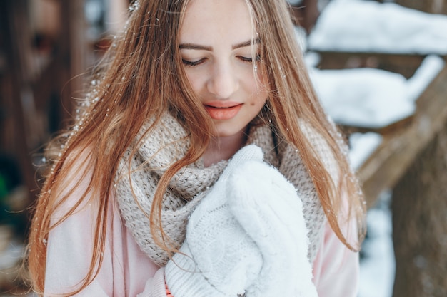 menina no inverno