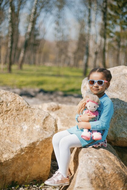 Menina no parque