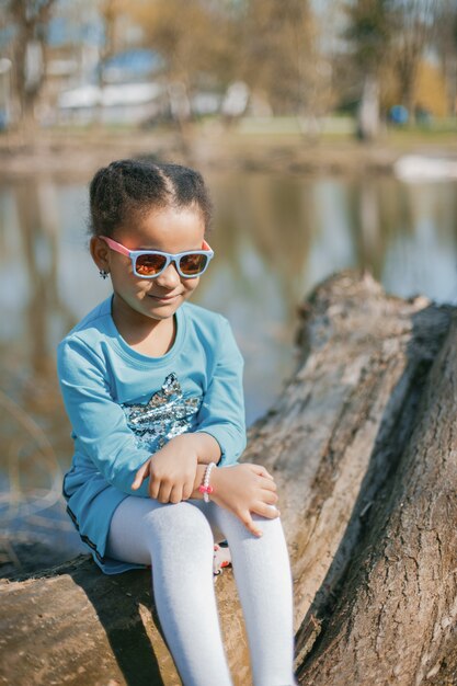 Menina no parque