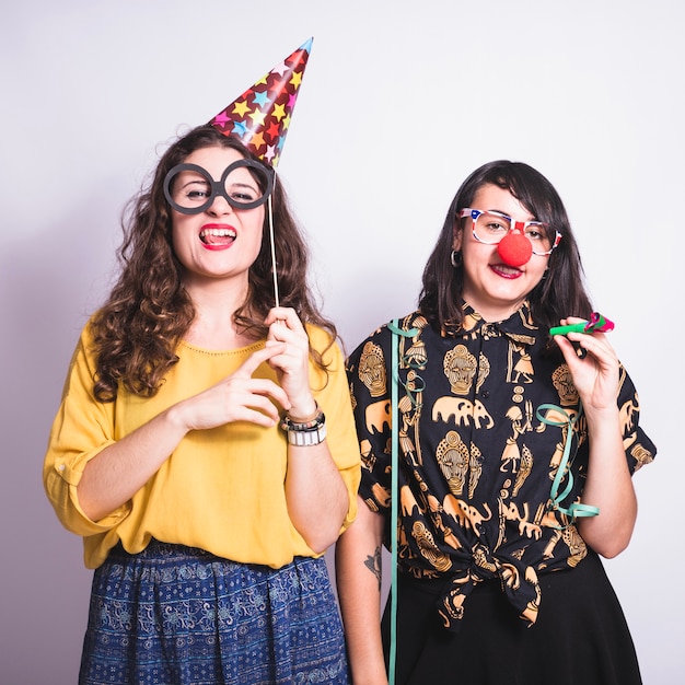 Foto grátis meninas brincando na festa